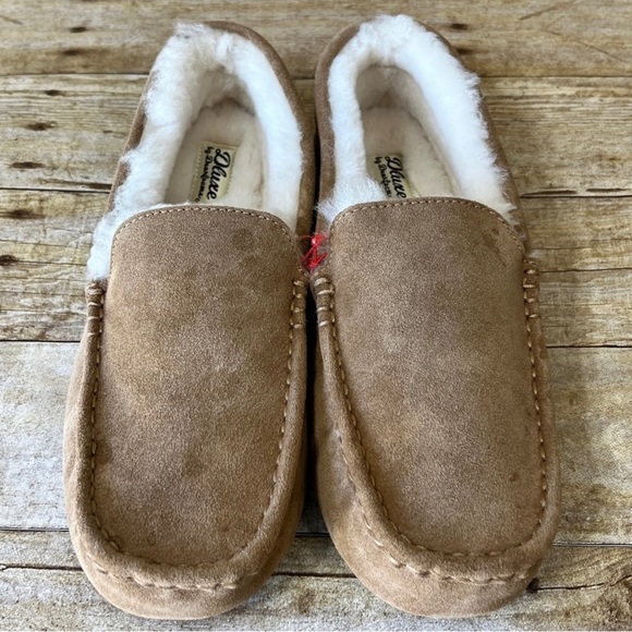 Dluxe Size 9 Mens New Slippers Suede By Dearfoams - Picture 5 of 13